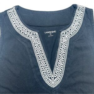 Swim Suit Cover Up Lands' End Women's Black Dress Size XS (Size 2 - 4)